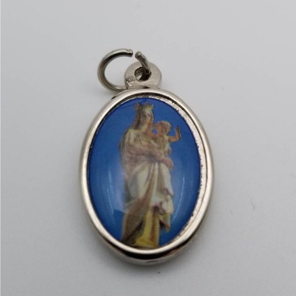 Mary mother of god and Pop Francis pendant